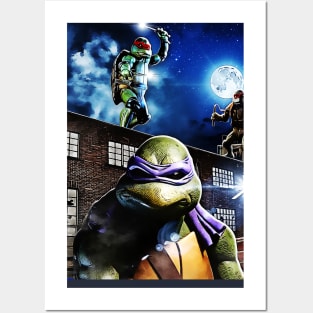 Animated Style Ninja Turtles 1990 Movie Posters and Art